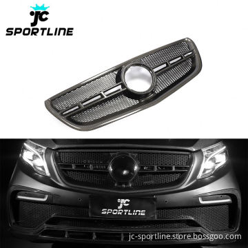 Carbon Fiber V-Class Grill for Mercedes Benz Vito V220/V250 Van 2015-2019